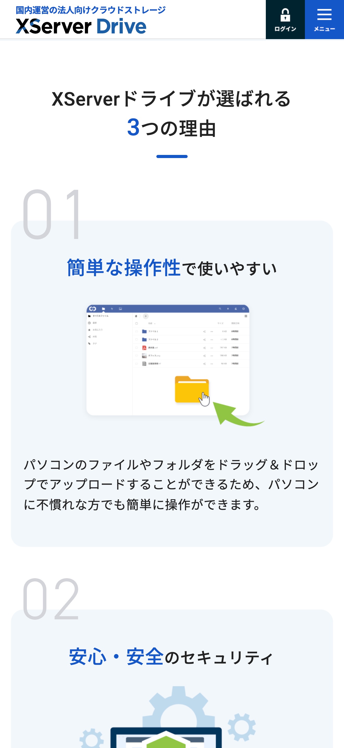 SPの選ばれる3つの理由：01 簡単な操作性で使いやすい